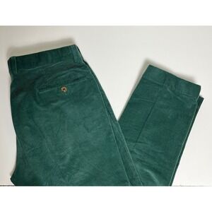 Archer Men's Green Corduroy Pants Handmade USA Cotton Spandex Blend 31x26